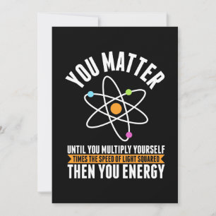 Scientist Gift Physicist Science Matter Save The Date