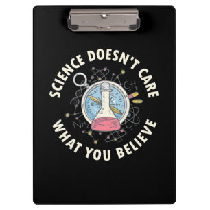 Scientist Gift Science Does Not Care Clipboard