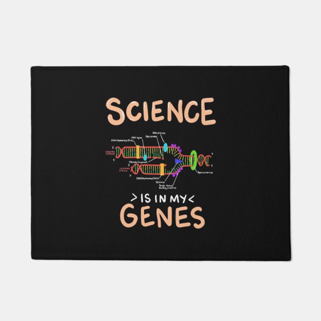 Scientist Gift | Science Is In My Genes Doormat (Front)
