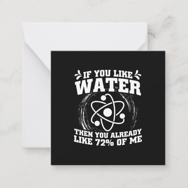 Scientist Gift | Scientist If You Like Water Card (Front)
