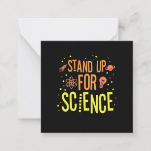 Scientist Gift   Stand Up For Science Card