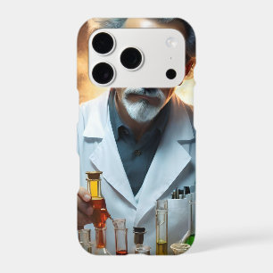 Scientist In A Laboratory Mixing Potions,