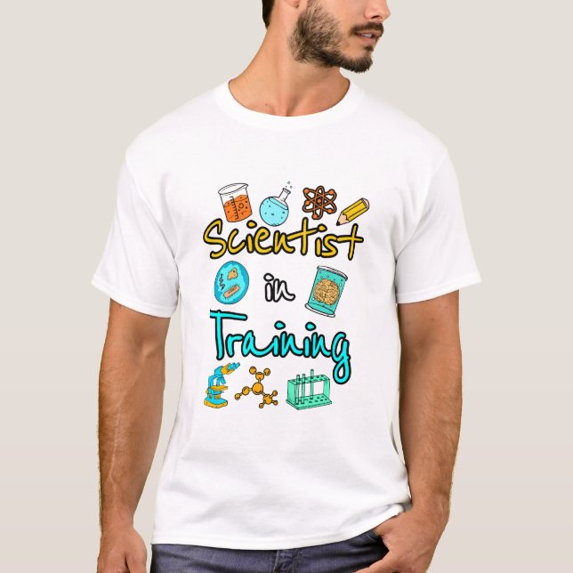 Scientist in Training Science Lover STEM T-Shirt (Front)