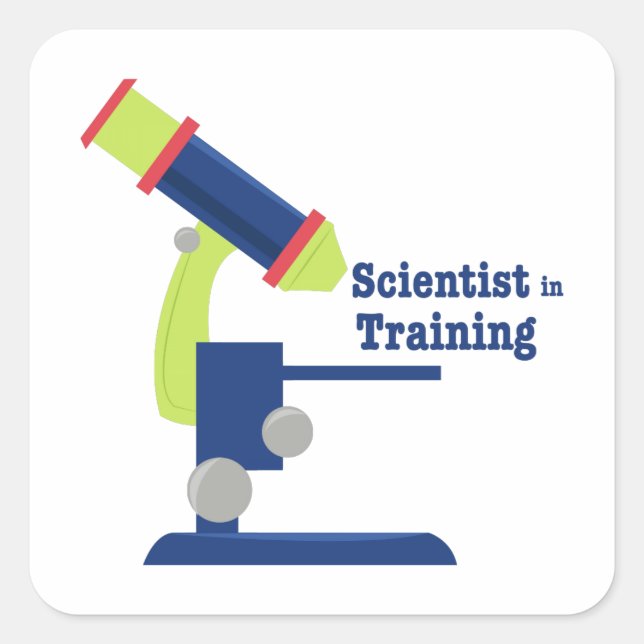 Scientist In Training Square Sticker (Front)