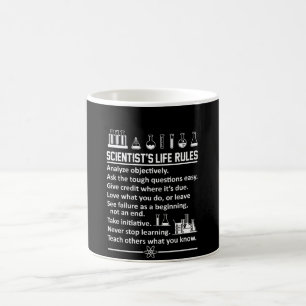 Scientist Life Rules Never Stop Learn Coffee Mug