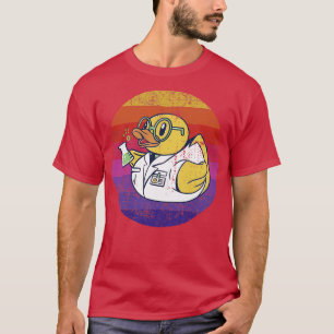 Scientist Rubber Duck Retro T-Shirt