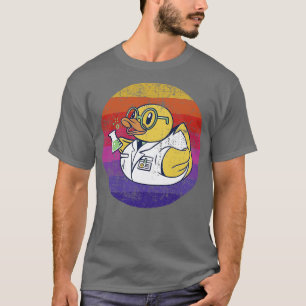 Scientist Rubber Duck Retro T-Shirt