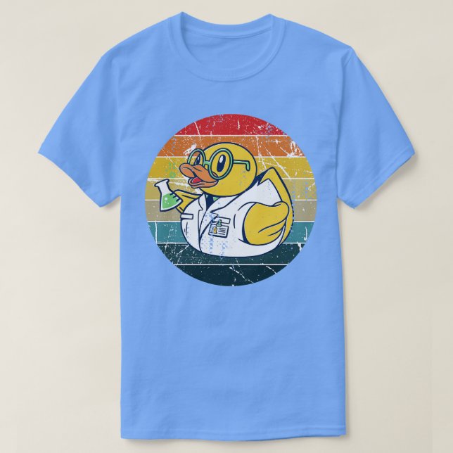 Scientist Rubber Duck T-Shirt (Design Front)