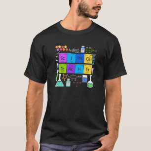 Scientist Science Chemistry Fan Elements Teacher F T-Shirt