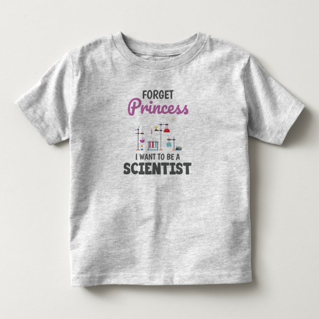 scientist-white toddler T-Shirt (Front)