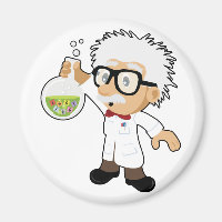 Scientist with beaker