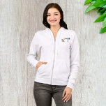 Scientist with Telescope Astronomy Science Humour  Hoodie<br><div class="desc">Step into the universe with our Women’s Full-Zip Hoodie, featuring a captivating graphic of an astronomer peering through a telescope. Perfect for stargazers and dreamers alike, this hoodie combines comfort with cosmic curiosity. Crafted from soft, high-quality fabric, this hoodie is designed for both warmth and style, making it ideal for...</div>