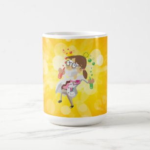 Scientist With Test tubes Coffee Mug