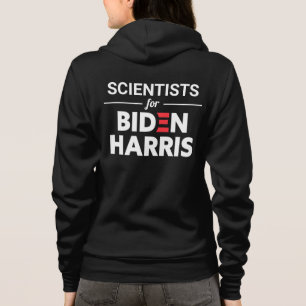 Scientists for Biden Harris Custom Text Hoodie