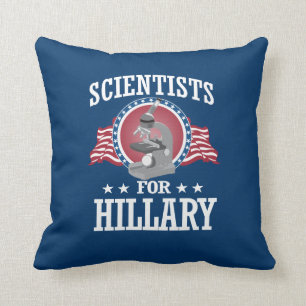 SCIENTISTS FOR HILLARY CUSHION