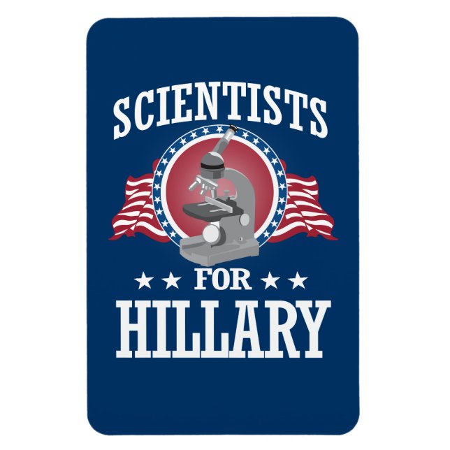 SCIENTISTS FOR HILLARY MAGNET (Vertical)