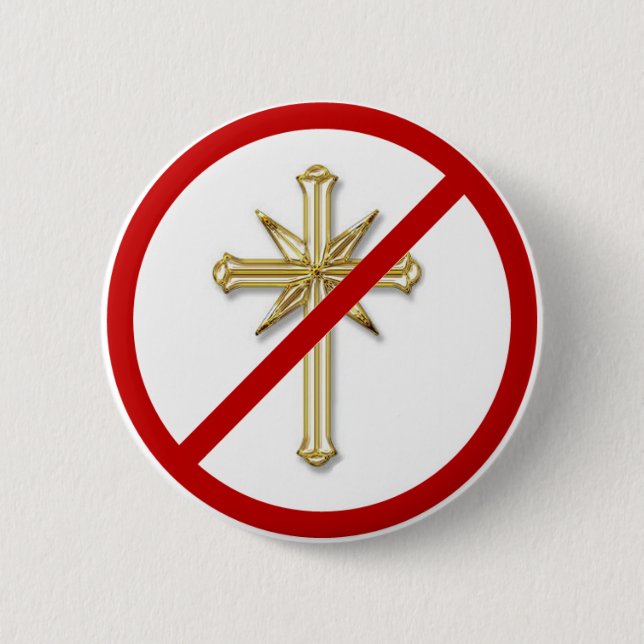 Scientology - Say No 6 Cm Round Badge (Front)
