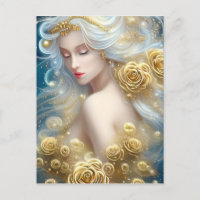 SciFi Exquisite Delicate Gold Intricate Roses Fema