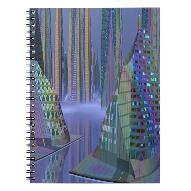 SciFi Scene, the Planet Tamara on spiral notebook (Front)