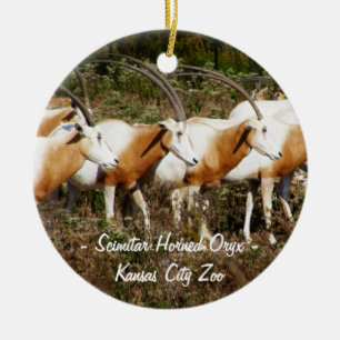Scimitar Horned Oryx Ornament