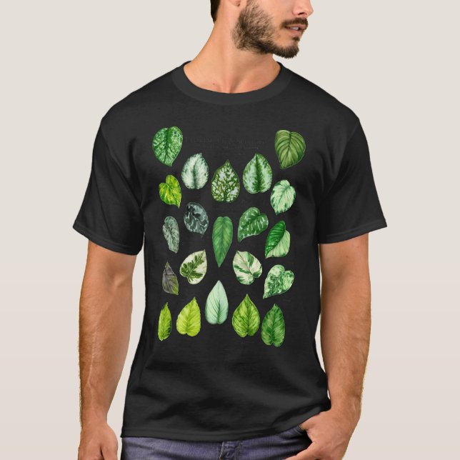 Scindapsus Pothos Varieties Light T-Shirt (Front)