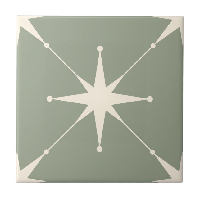Scintilla green Star Tile (Front)