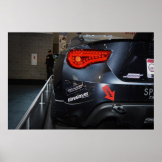 Scion FRS Drift Car Poster