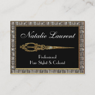 Scissor Elegant IV Hairstylist Royale Business Card