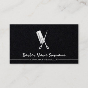Scissor Hair Comb Barber shop Original Creative Business Card