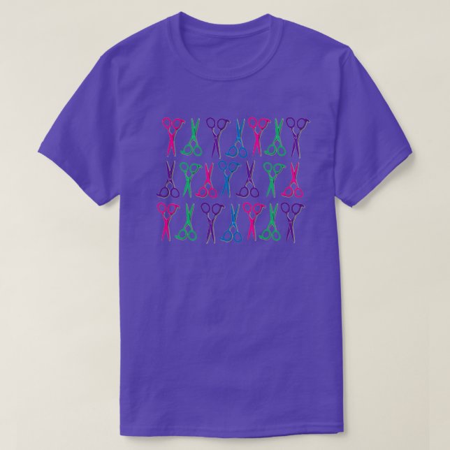 Scissors 2 Pattern T-Shirt (Design Front)