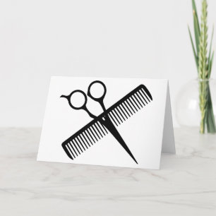 Scissors and Comb Card