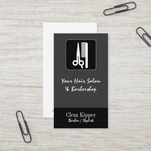 Scissors and Comb Hair Biz Business Card