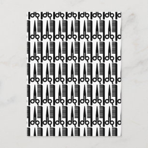 Scissors and Comb Postcard