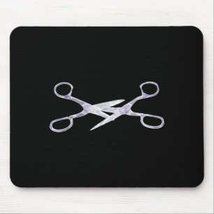 Scissors cut scissors mouse pad