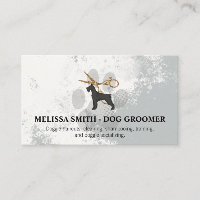 Scissors | Dog Groomer Business Card (Front)