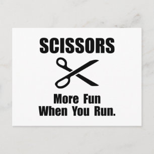Scissors Fun Postcard