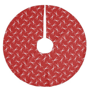Scissors Hair Stylist Pattern Brushed Polyester Tree Skirt