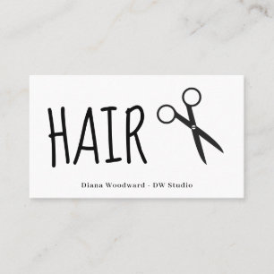 Scissors Hairdressers Business Card