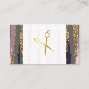 Scissors Modern Art Boho Style Appointment Card