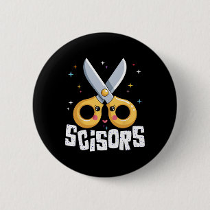 Scissors Paper Rock Halloween Costumes Group Famil 6 Cm Round Badge