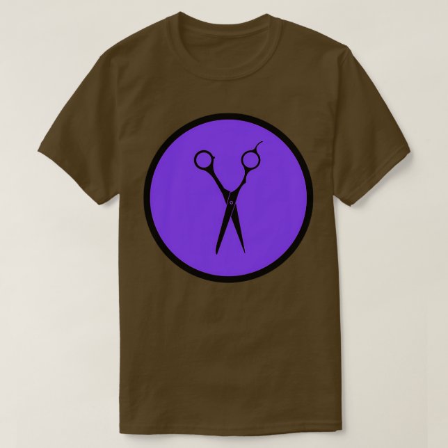 Scissors Purple T-Shirt (Design Front)