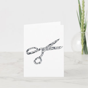 Scissors with Haircuts Card