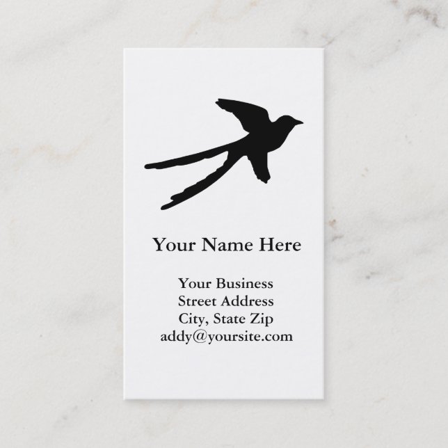Scissortail Flycatcher Business Card (Front)