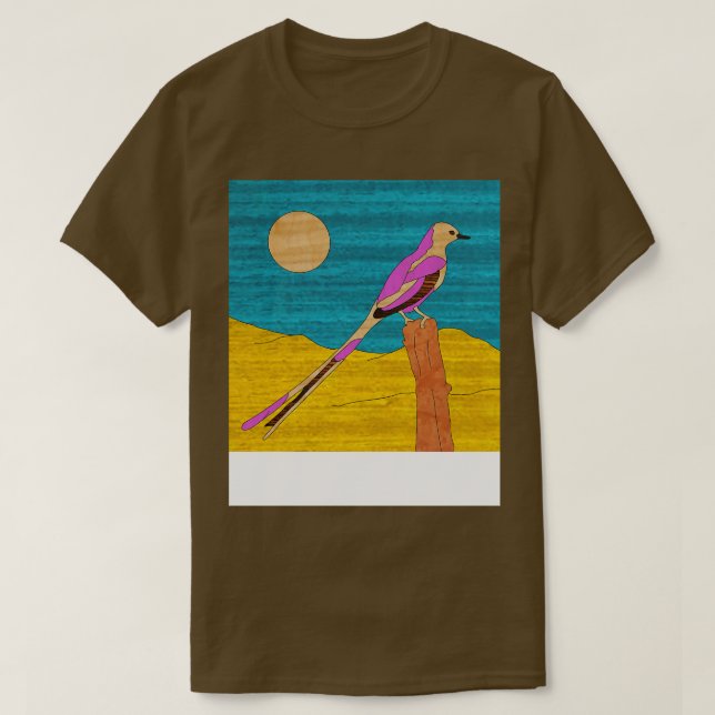 Scissortail Flycatcher T-Shirt (Design Front)