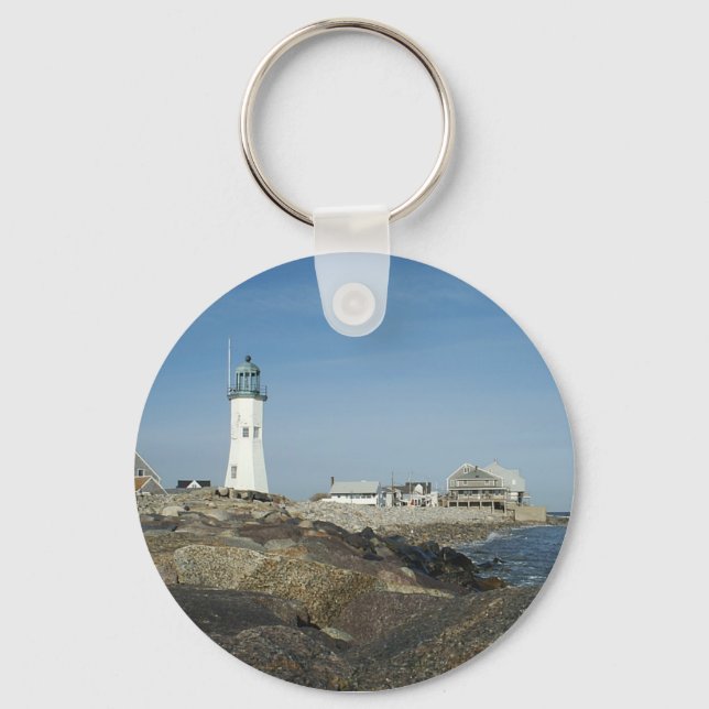 Scituate Lighthouse Key Ring (Front)