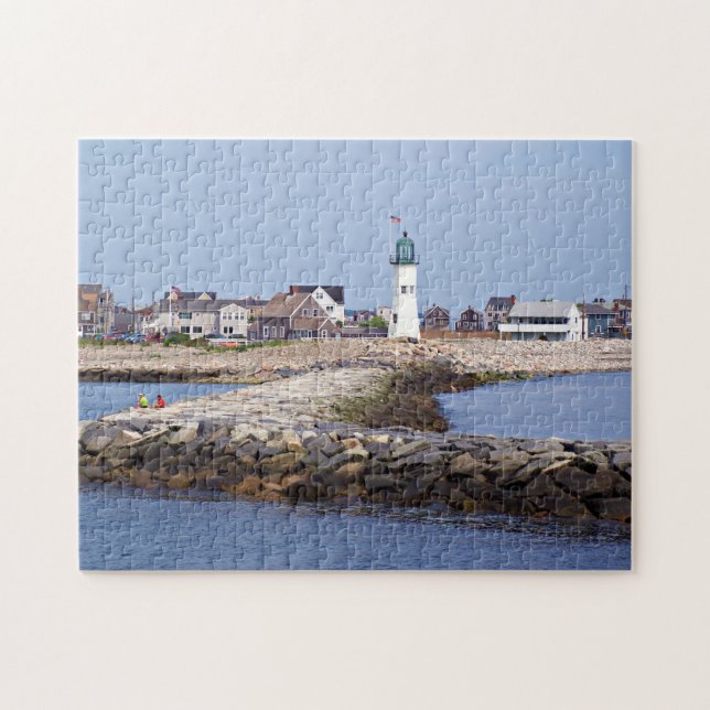 Scituate Lighthouse, Massachusetts Jigsaw Puzzle (Horizontal)