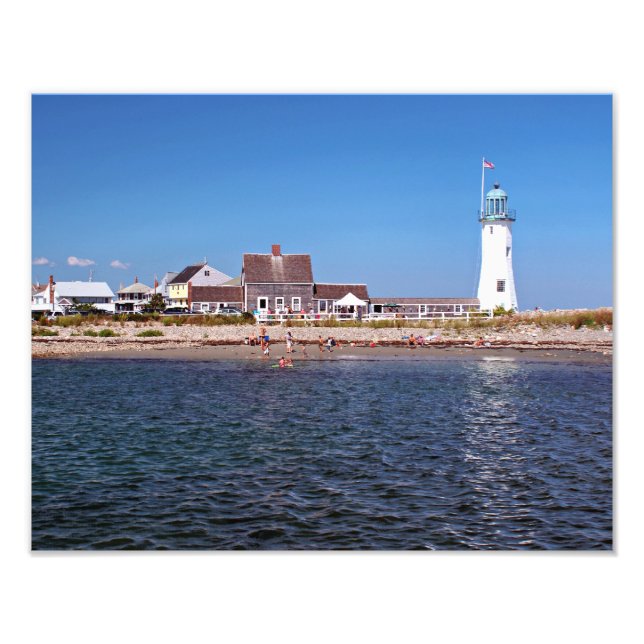 Scituate Lighthouse, Massachusetts Photo Print (Front)