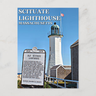 Scituate Lighthouse, Massachusetts Postcard