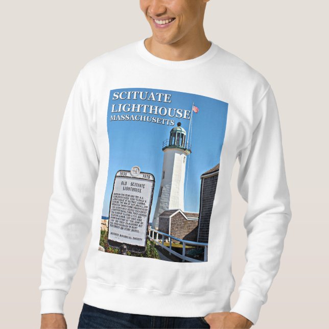 Scituate Lighthouse, Massachusetts Sweatshirt (Front)