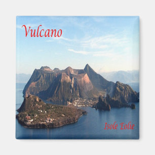 SCL034 AEOLIAN ISLANDS, Volcano, Sicily, Fridge Magnet